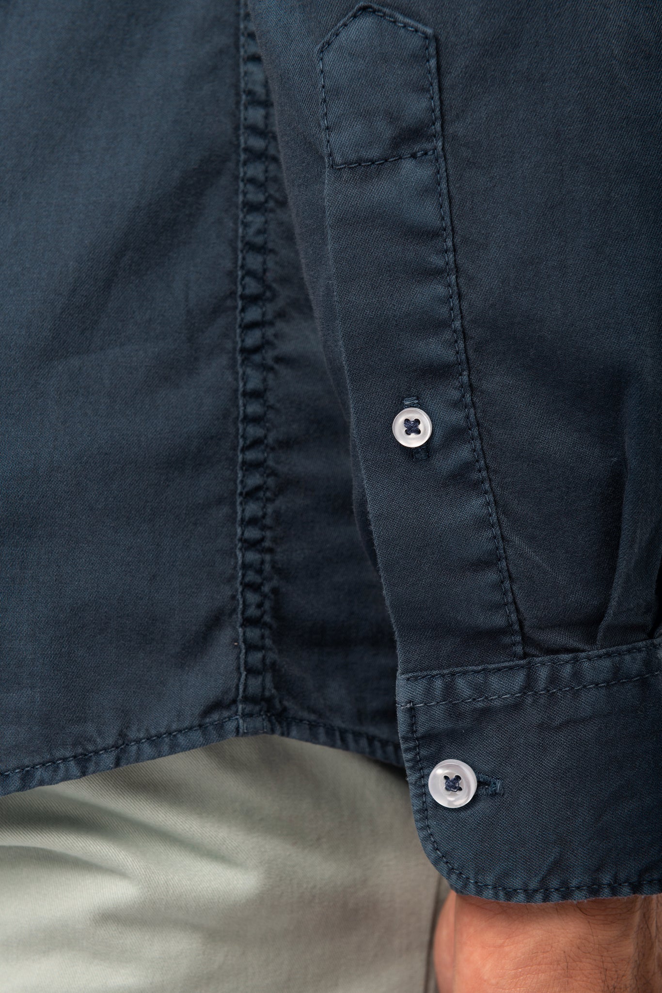Camisa Washed Málaga Navy